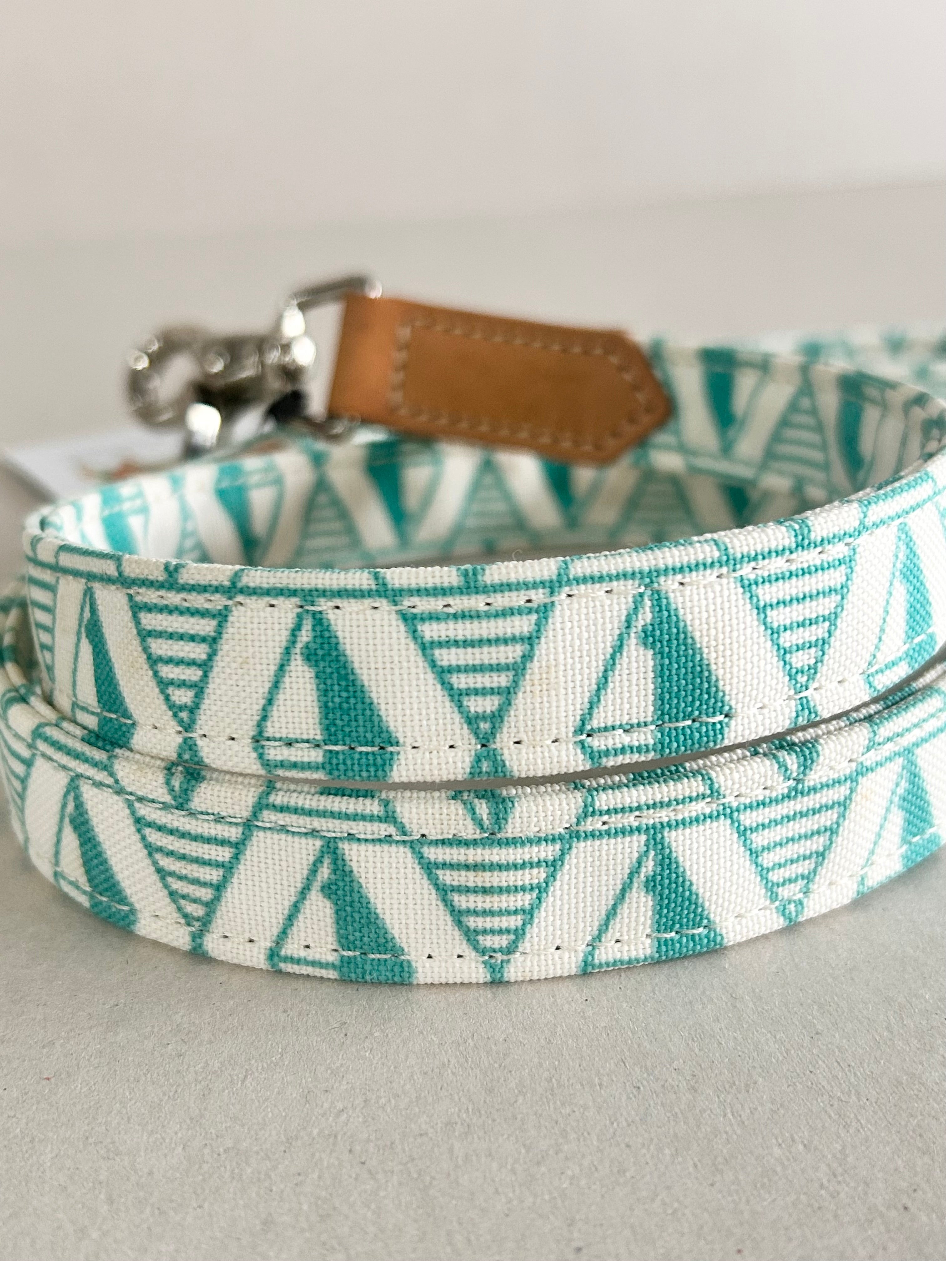 Hiro+Wolf Classic leash: Geo Green