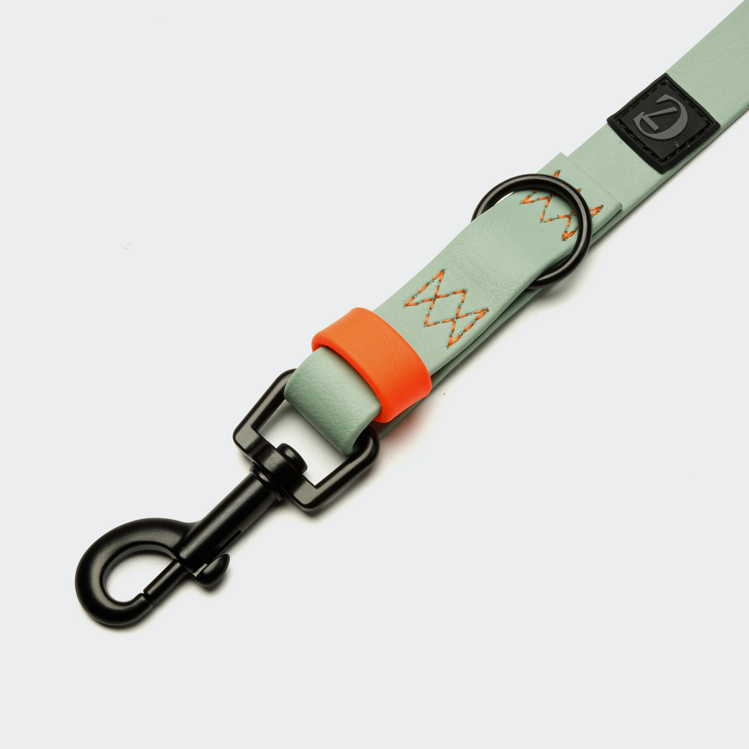 Cloud7: Adjustable Dog Leash BioThane Ipanema Mint-Neon Orange