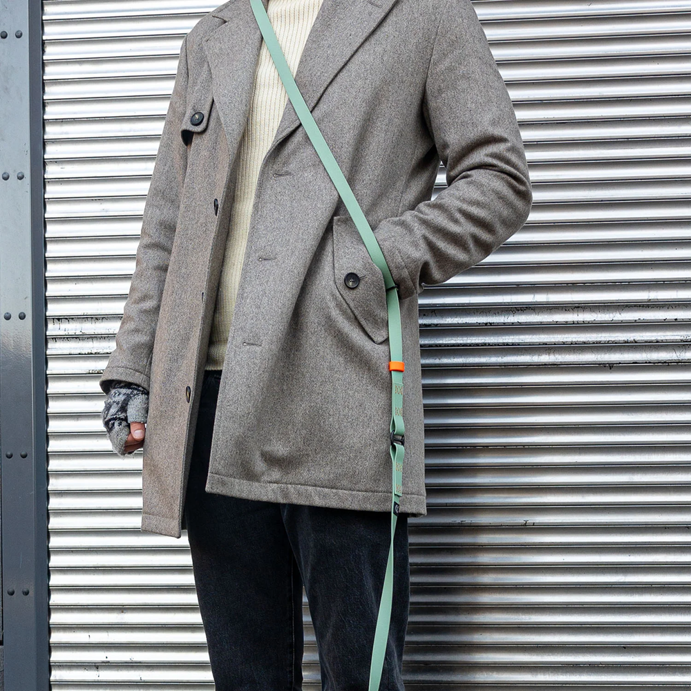 Cloud7: Hands Free Dog Leash BioThane Ipanema Mint-Neon Orange