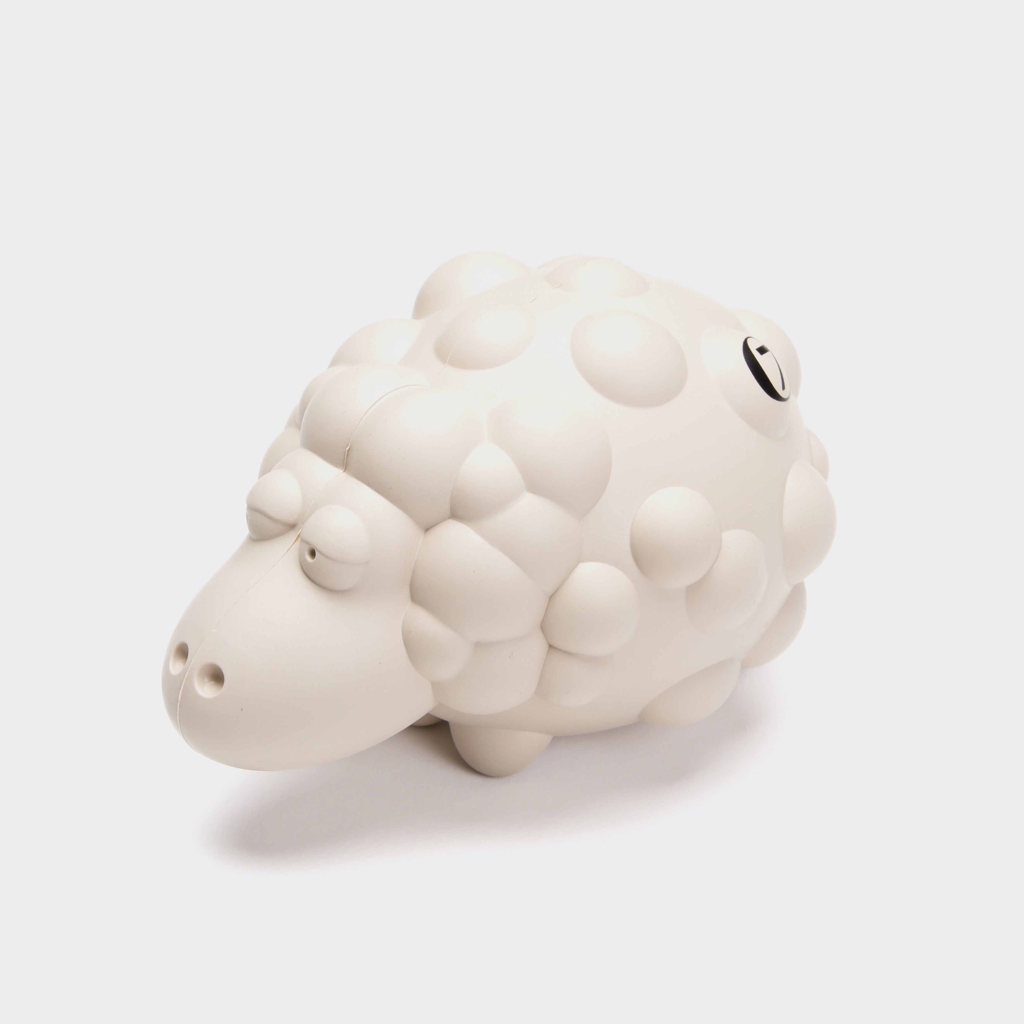 Cloud7 Sheep Meryl designer dog toy made from 100% natural rubber for safe chewing and fetching.