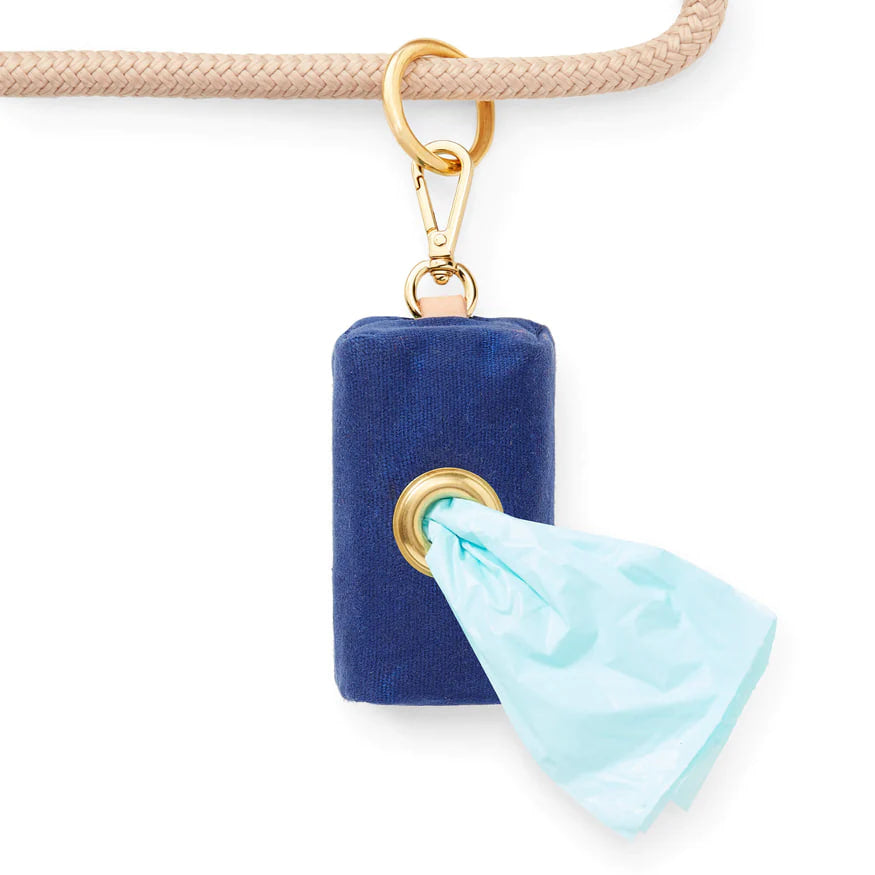 Dog Poop Bag dispenser: Ocean Waxed Canvas