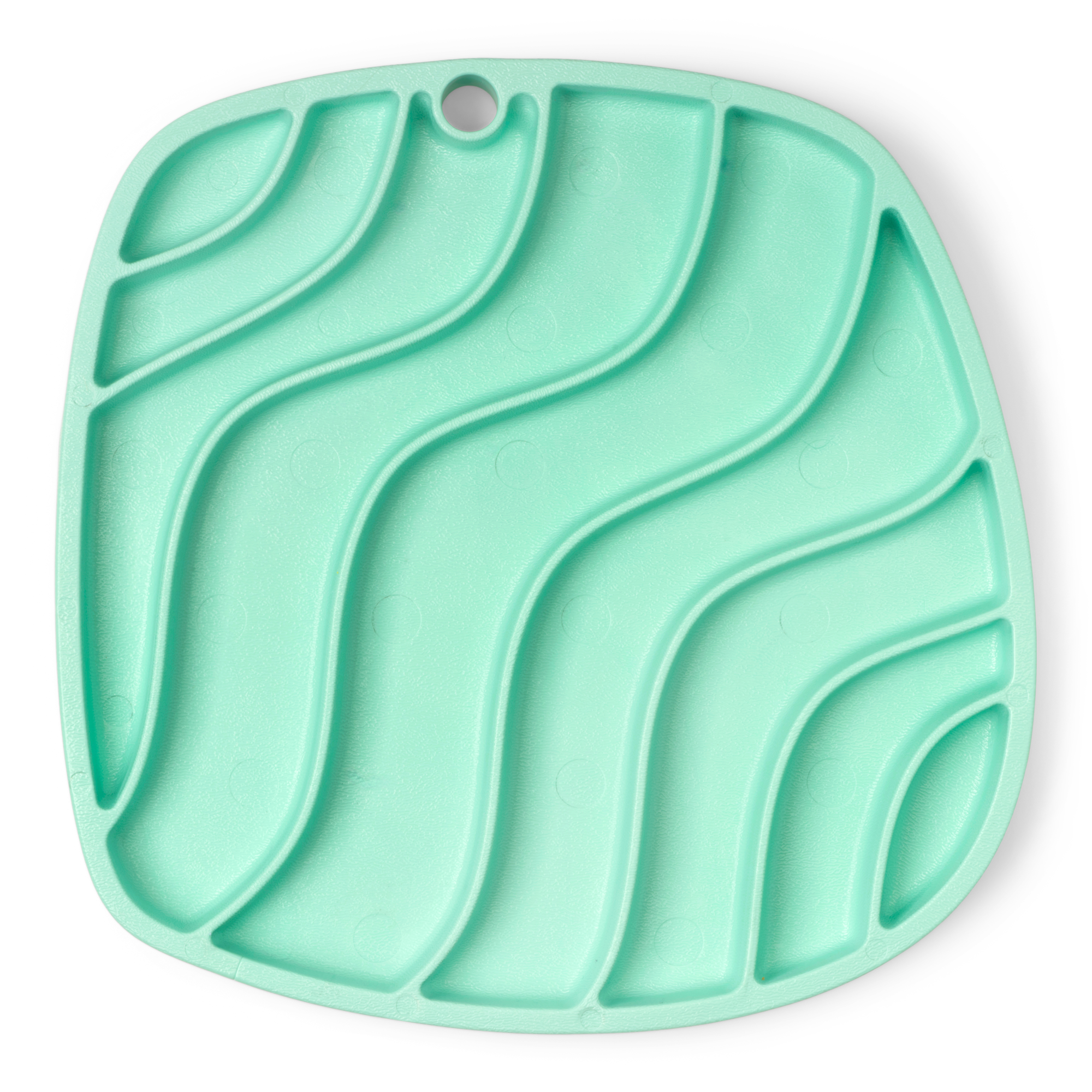 Dog Food and Drink Non-slip Eco Sustainable All-in-one Slow Feeder Lick Feast Mat: Mint (Spring Limited Edition)