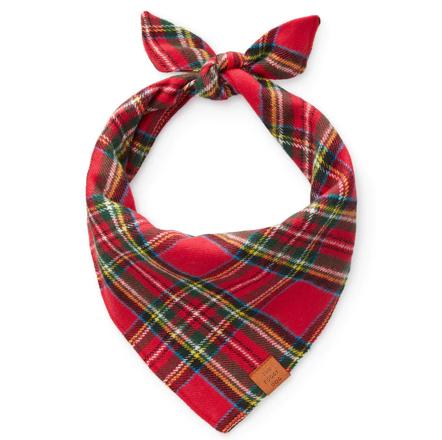 Dog and Cat Bandana: Tartan Plaid Flannel