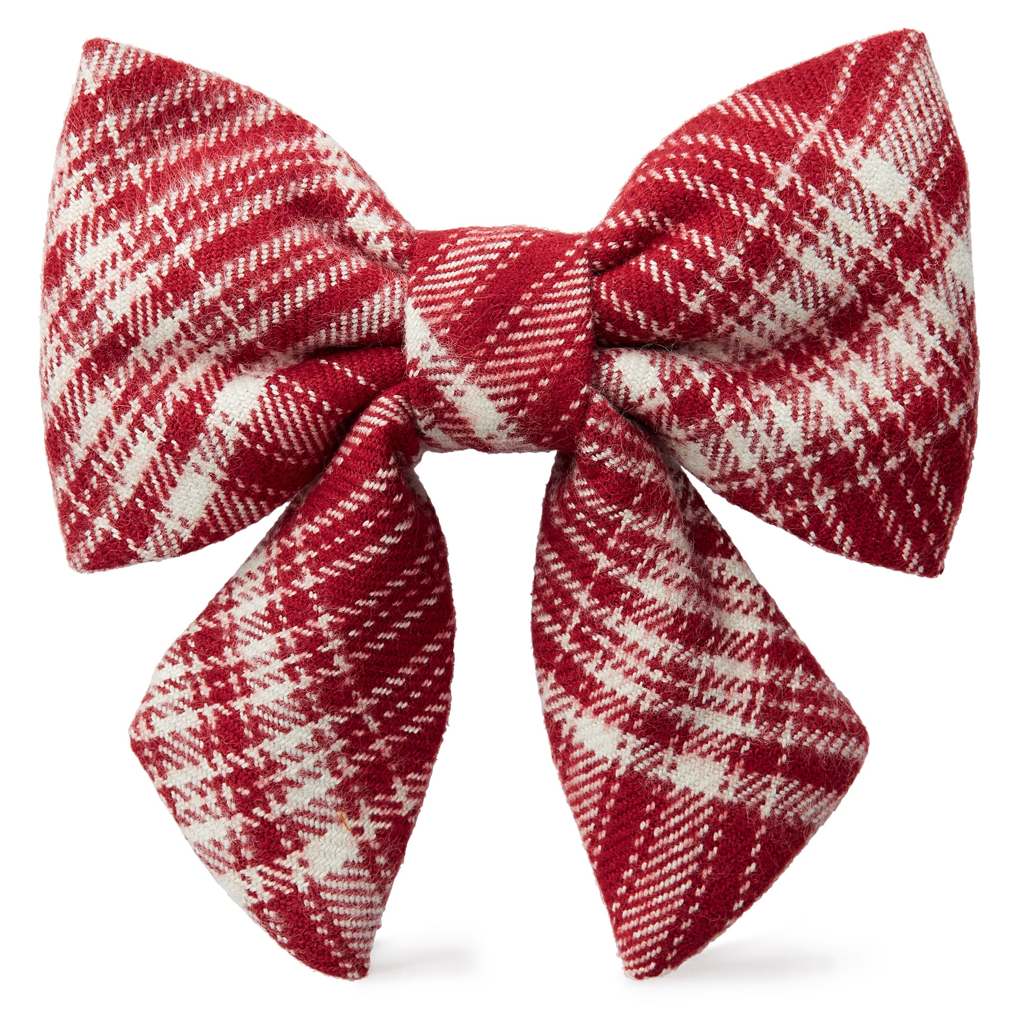 Dog and Cat Lady Bowtie: Marsala Plaid Flannel