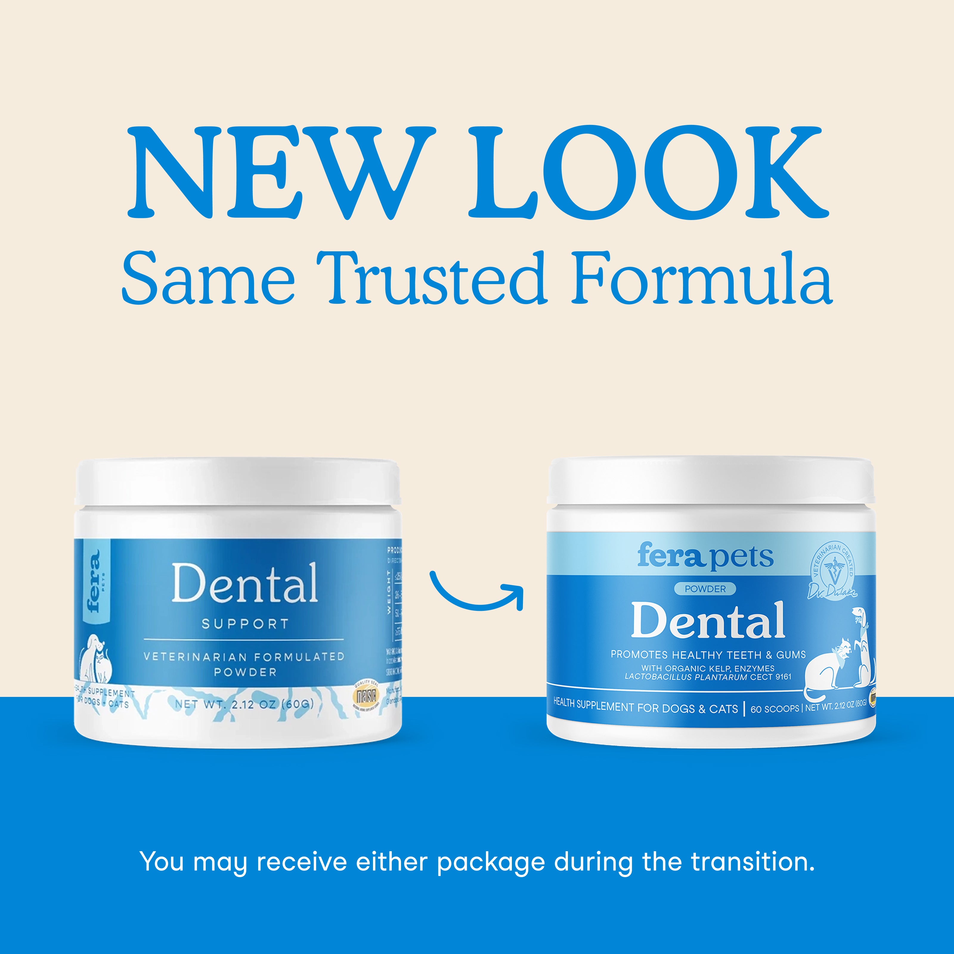 Fera Pet Organics Dental Support powder for dogs and cats