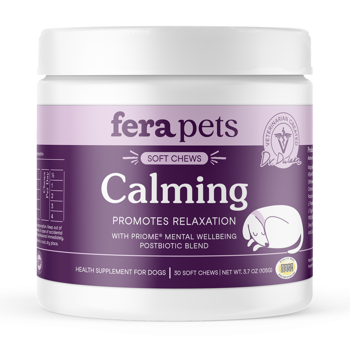 Fera Pets Organic Calming tasty chamomile and ashwagandha soft chews for dog anxiety relief