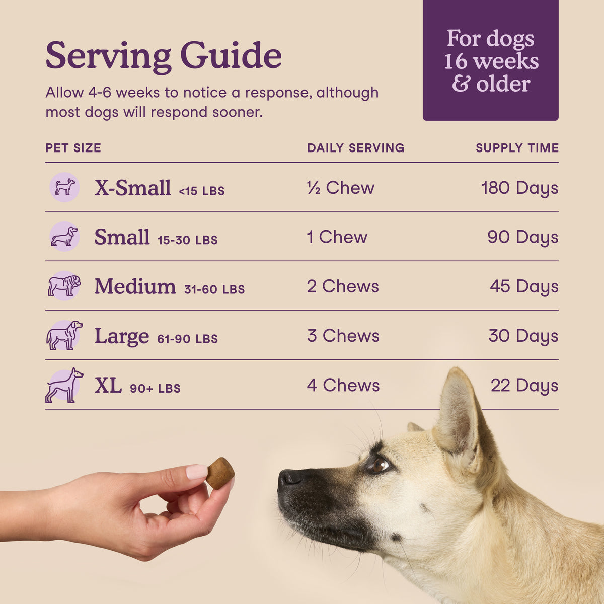 Fera Pets Organic Calming tasty chamomile and ashwagandha soft chews for dog anxiety relief