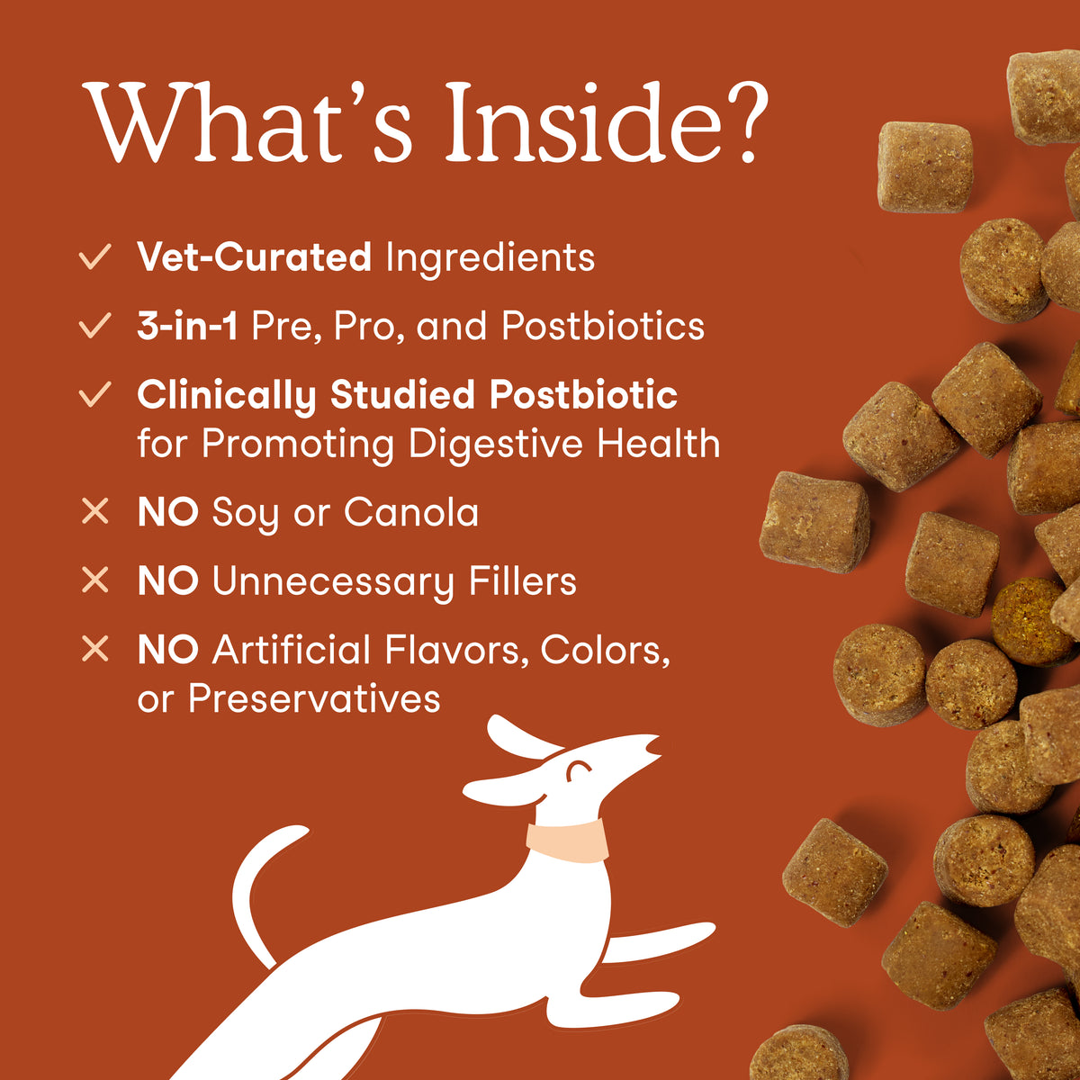 Fera Pet Organics Probiotics full spectrum gut health supplement to boost dog immune system naturally