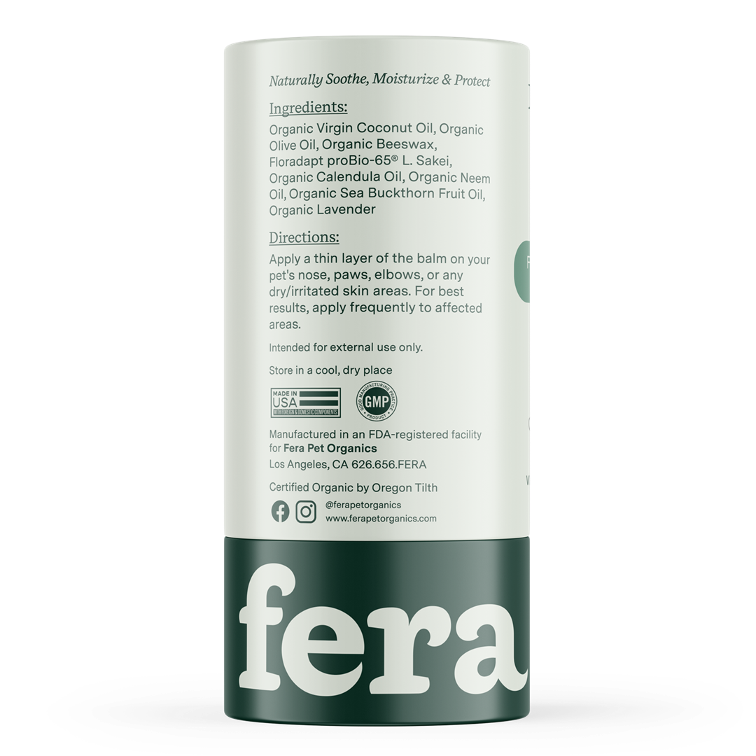 Fera Pet USDA Organic PawBiome Balm for Dogs & Cats | Skin & Paw Care