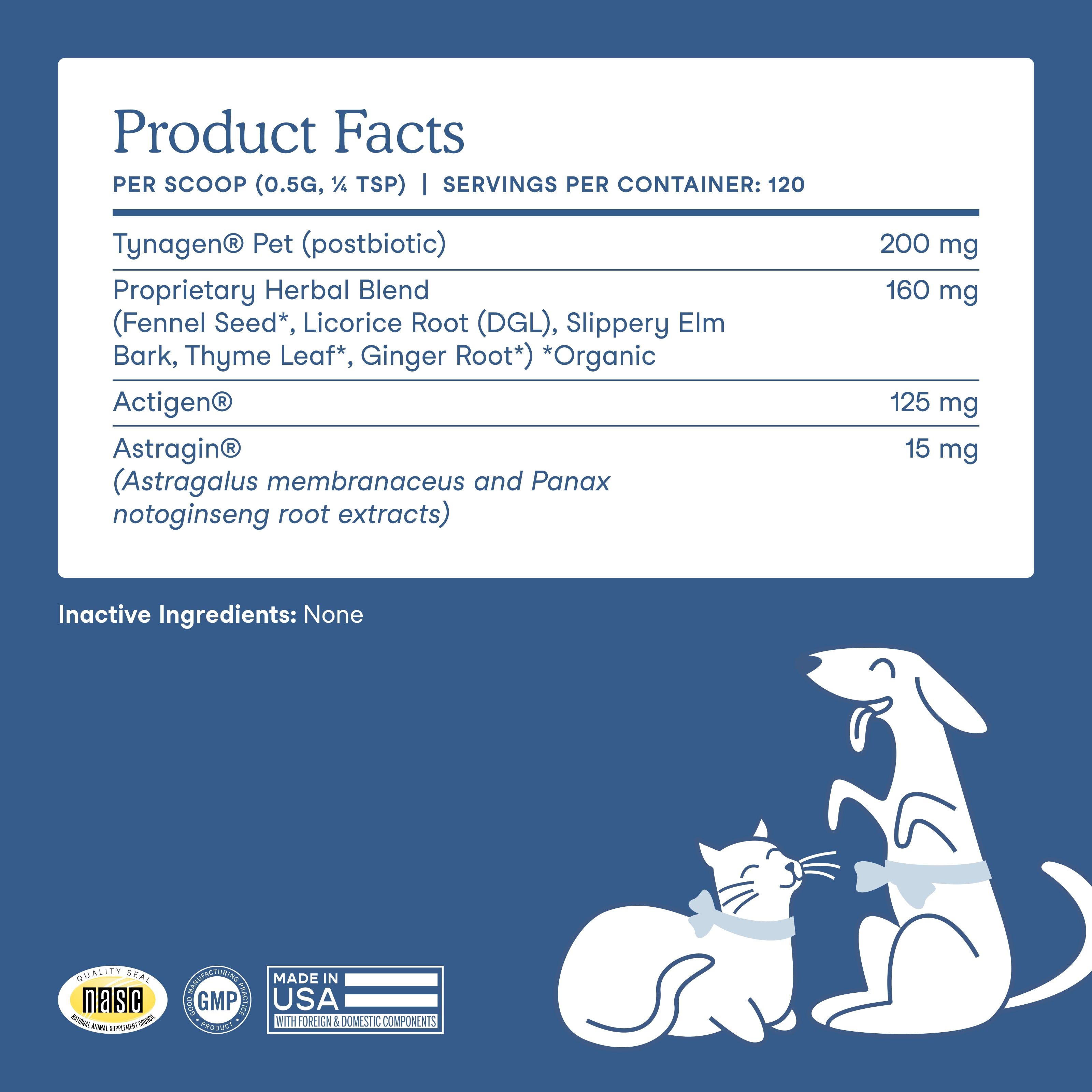 Fera Pet Organics Postbiotics Plus | Dog & Cat Gut Support