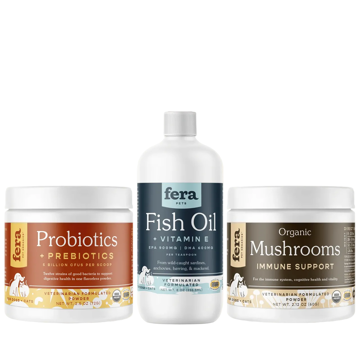 Fera Pet Organics Dog and Cat Supplement, Puppy Starter Kit