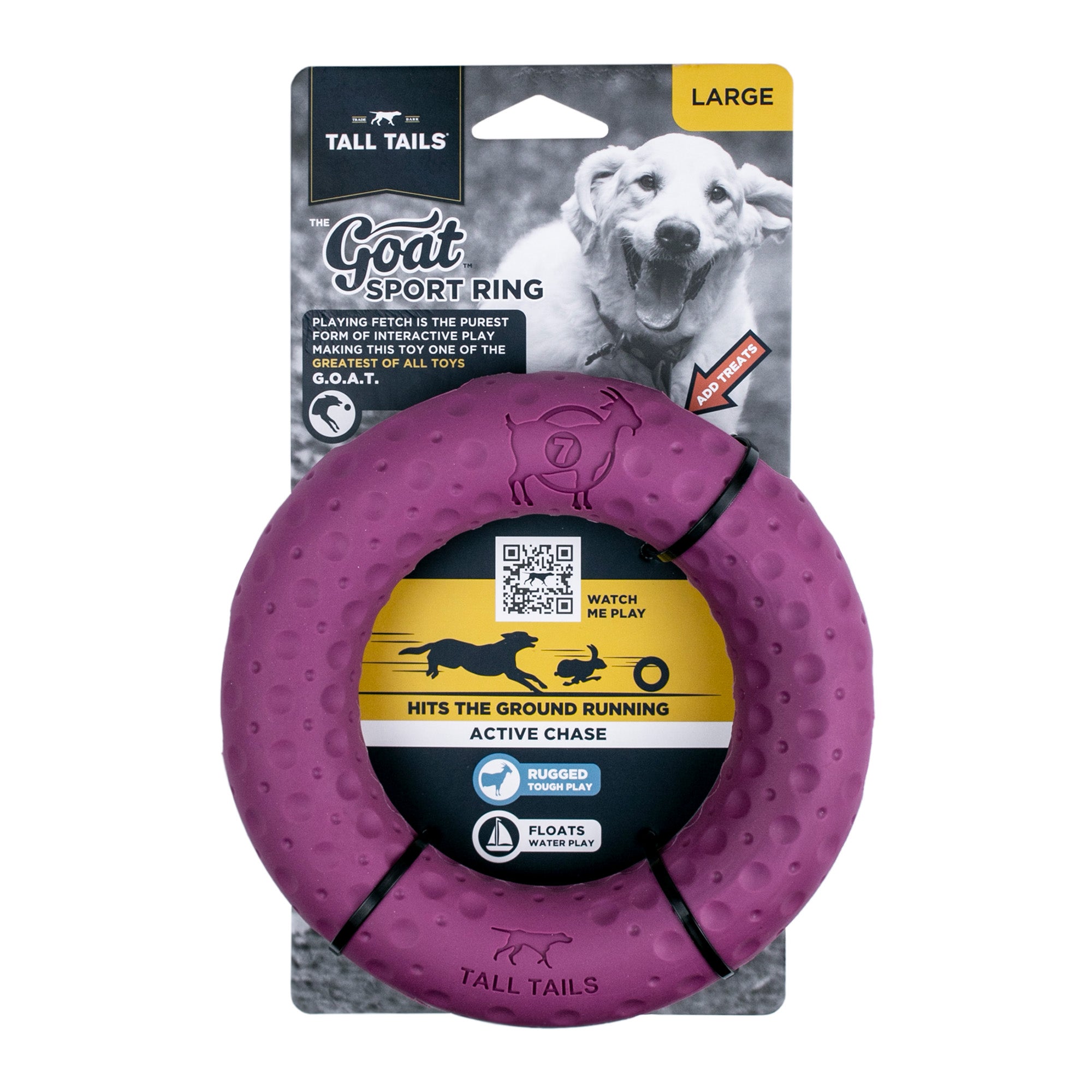 Fetch Dog Toy: GOAT Sport Ring