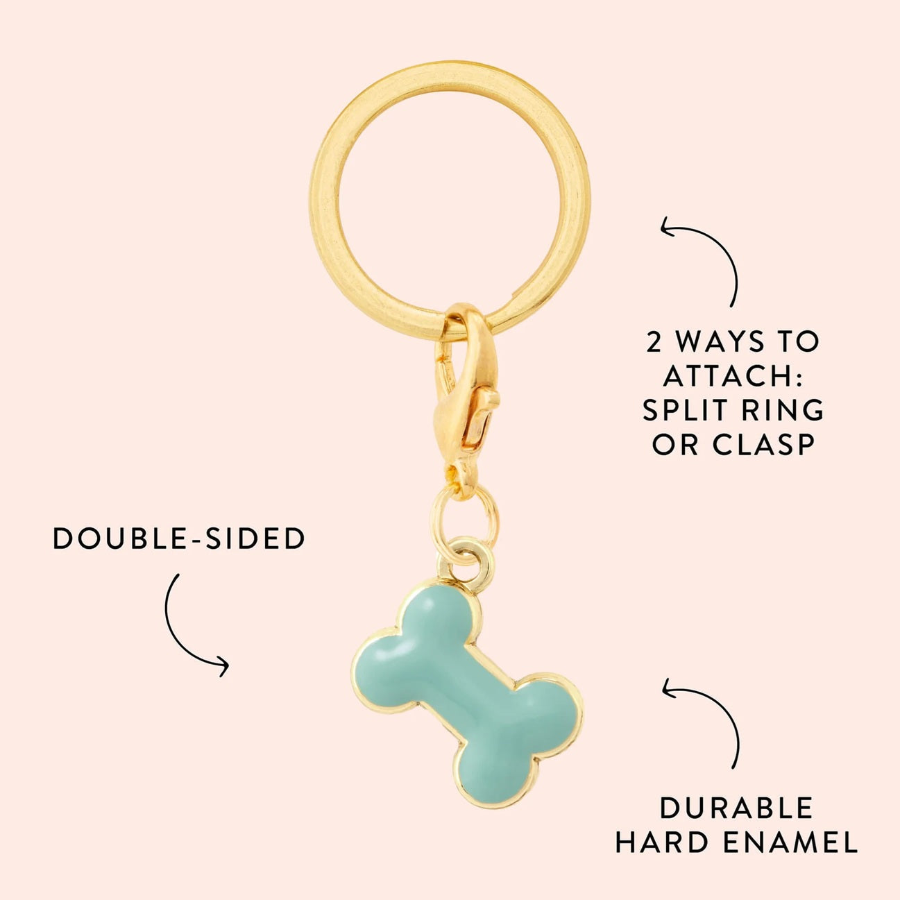 Dog Collar Charm: Bone