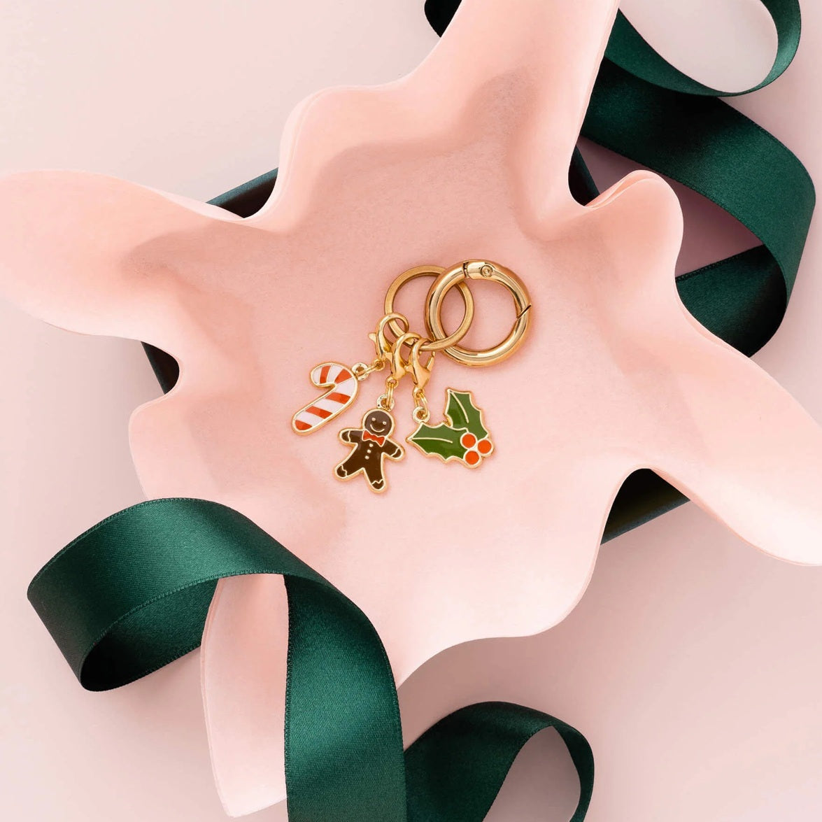 Dog Collar Charm: Candy Cane