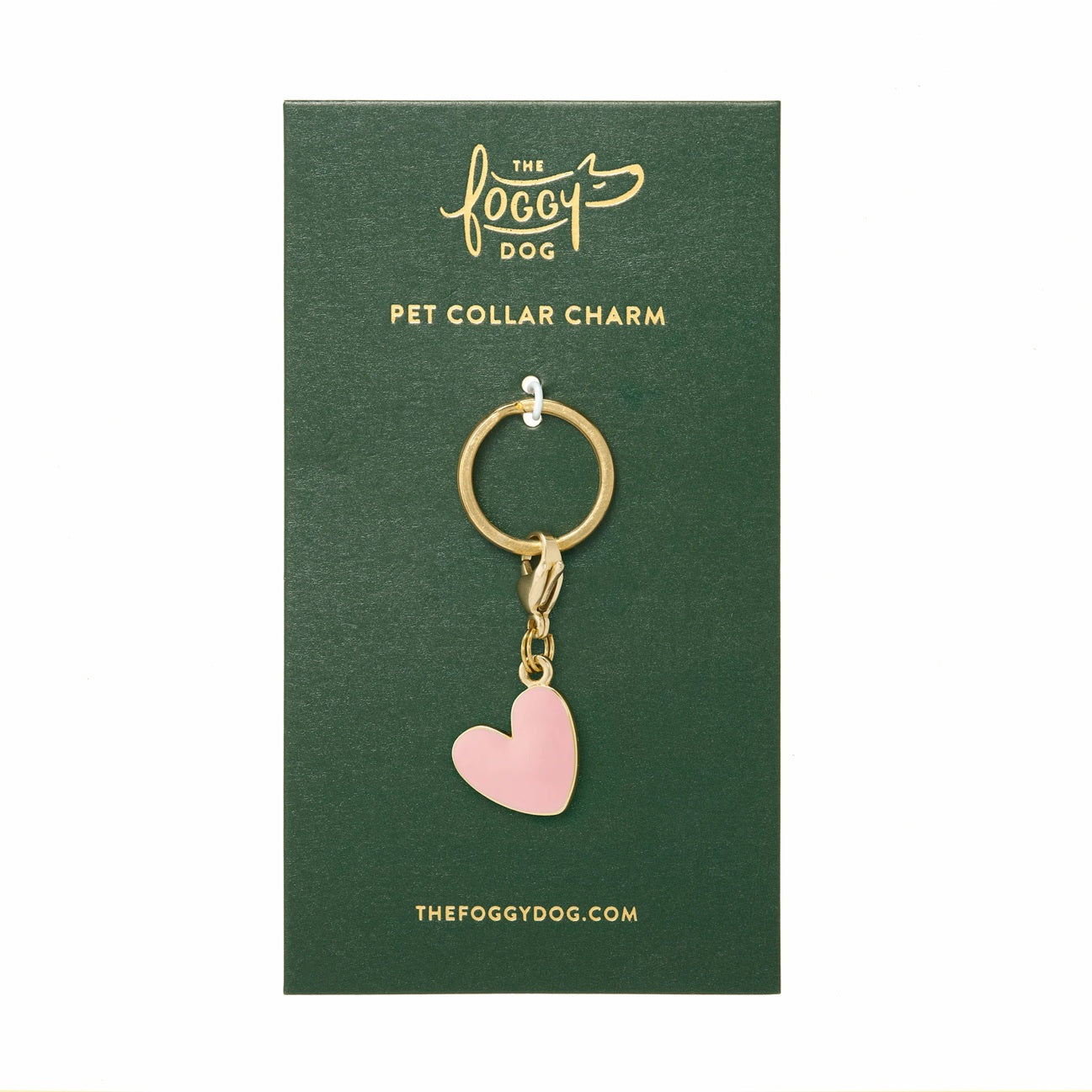 Dog Collar Charm: Pink Heart