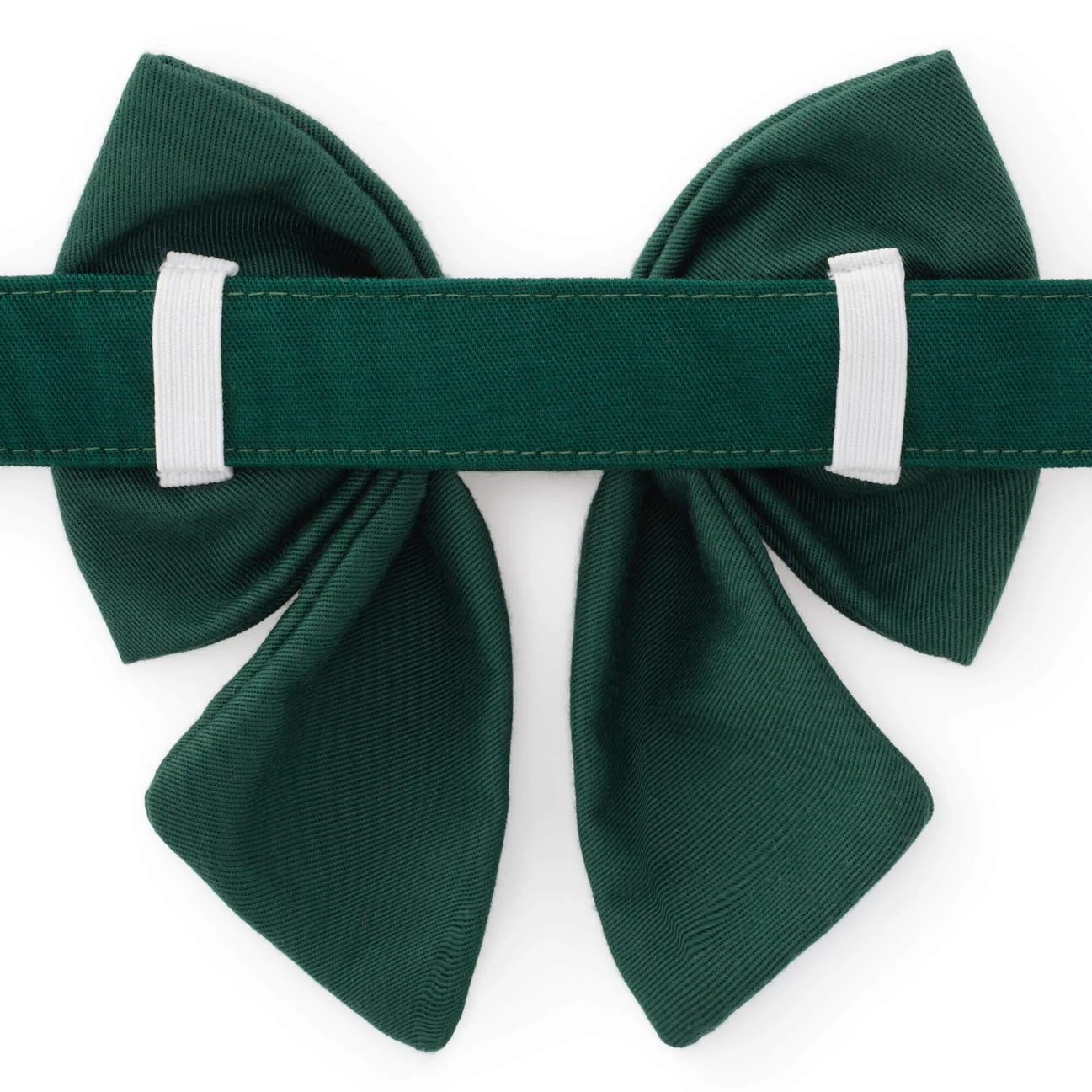Dog and Cat Embroidered Lady Bowtie: Evergreen Candy Canes