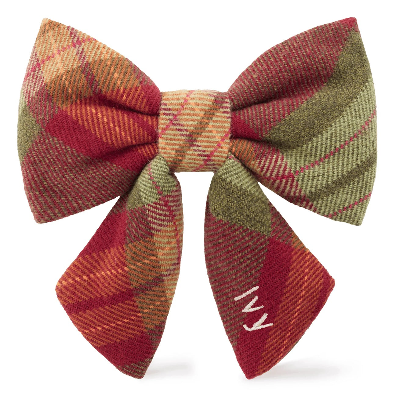 Dog and Cat Lady Bowtie: Orchard Plaid Flannel
