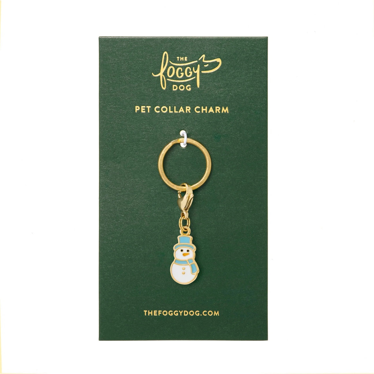 Dog Collar Charm: Snowman