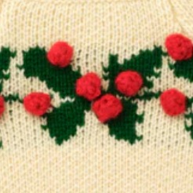 Dog and Cat Knit Scarf: Holly Bobble