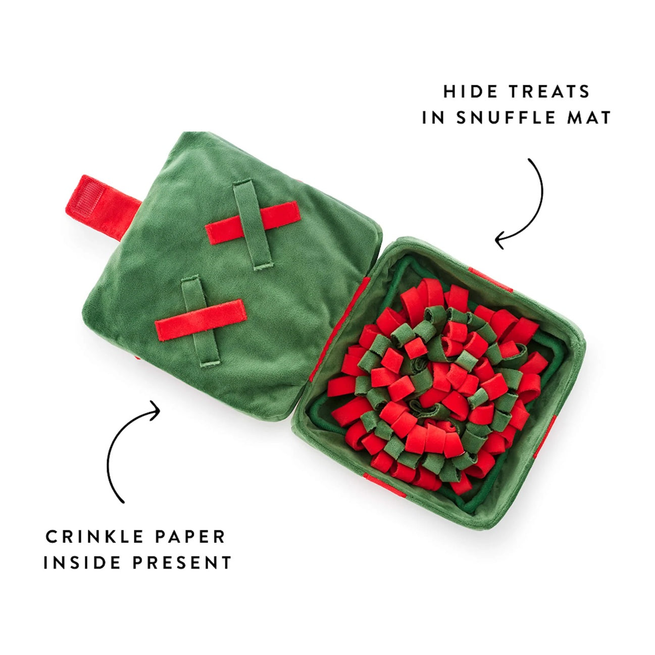 Holiday Squeaky Plush Interactive Snuffle Dog toys, Holiday Present