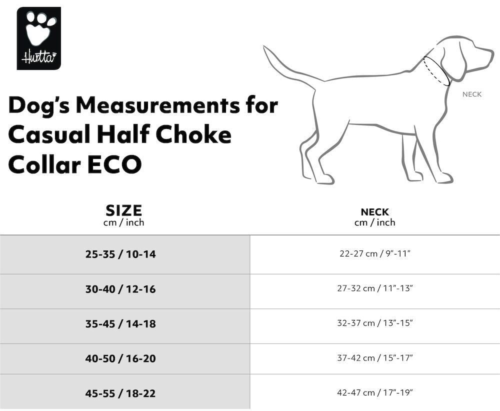Hurtta Dog Collar, Casual Half Choke ECO