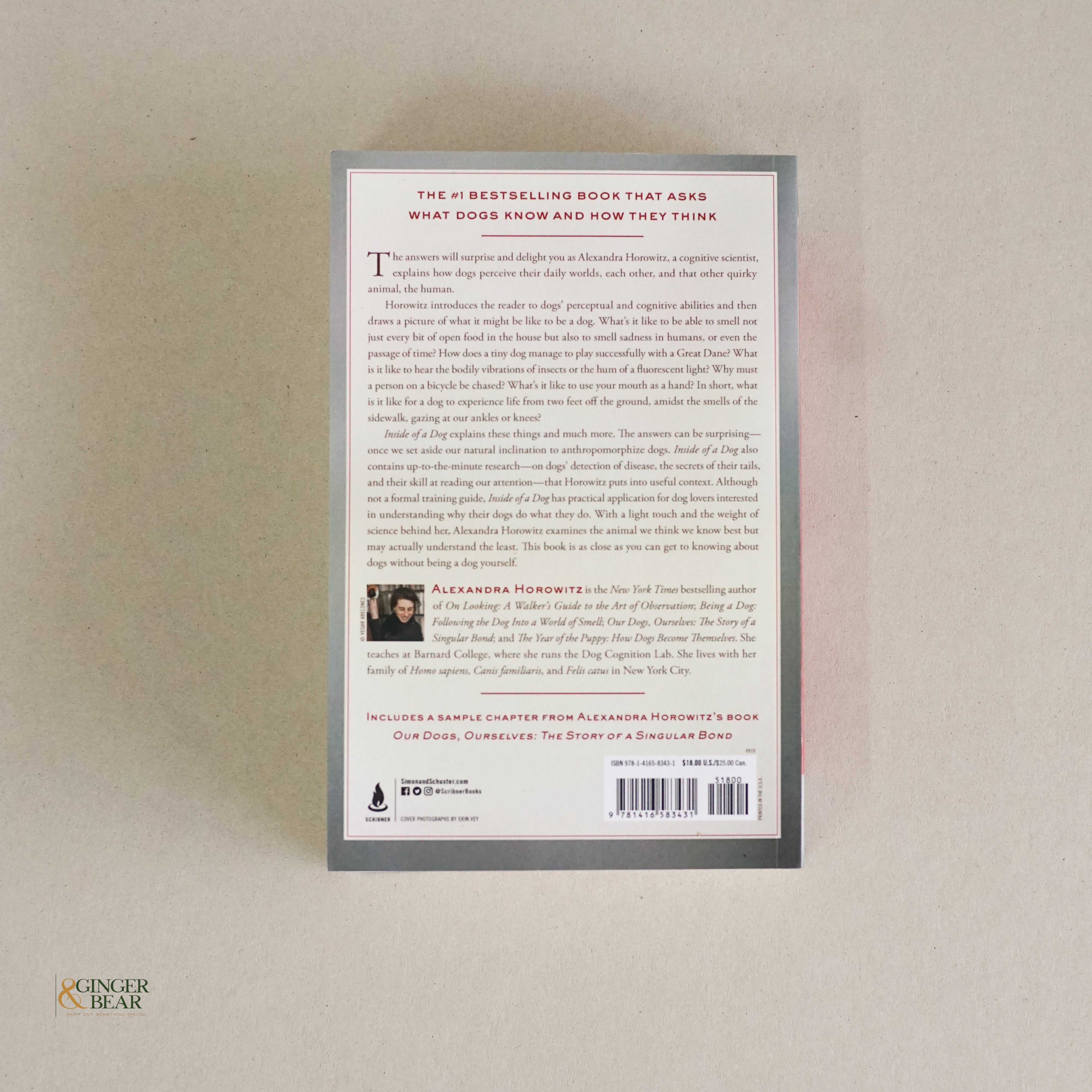 Book: Inside of a Dog — What Dogs See, Smell & Know (Paperback, 2010)