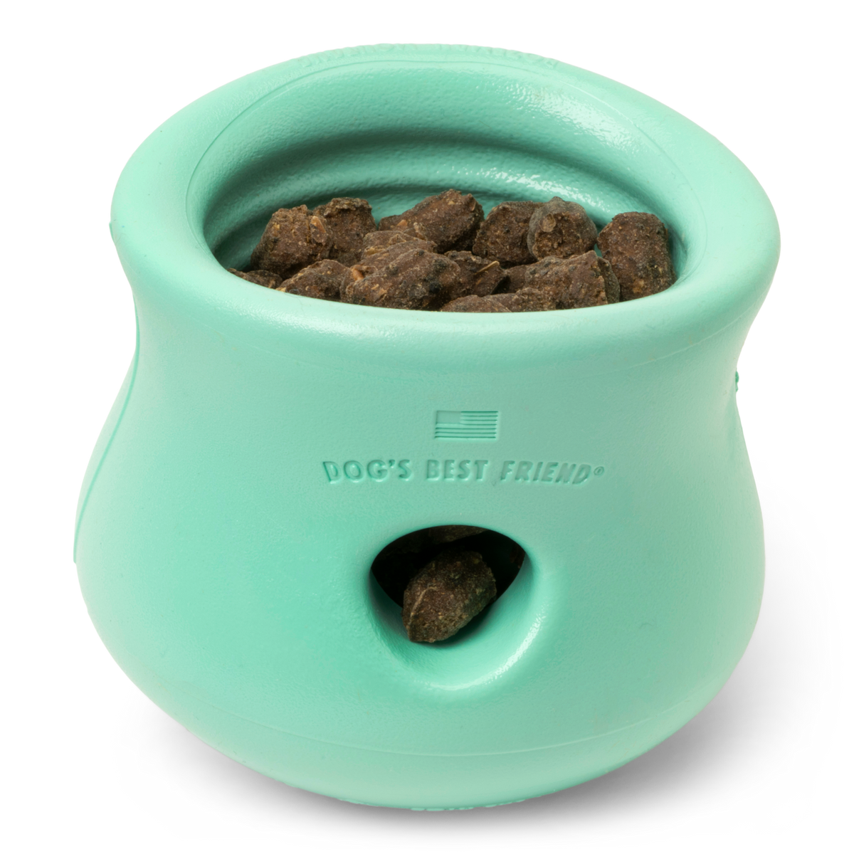 Interactive puzzle, food-dispensing dog toy, Zogoflex Toppl in Mint (Spring Limited Edition)
