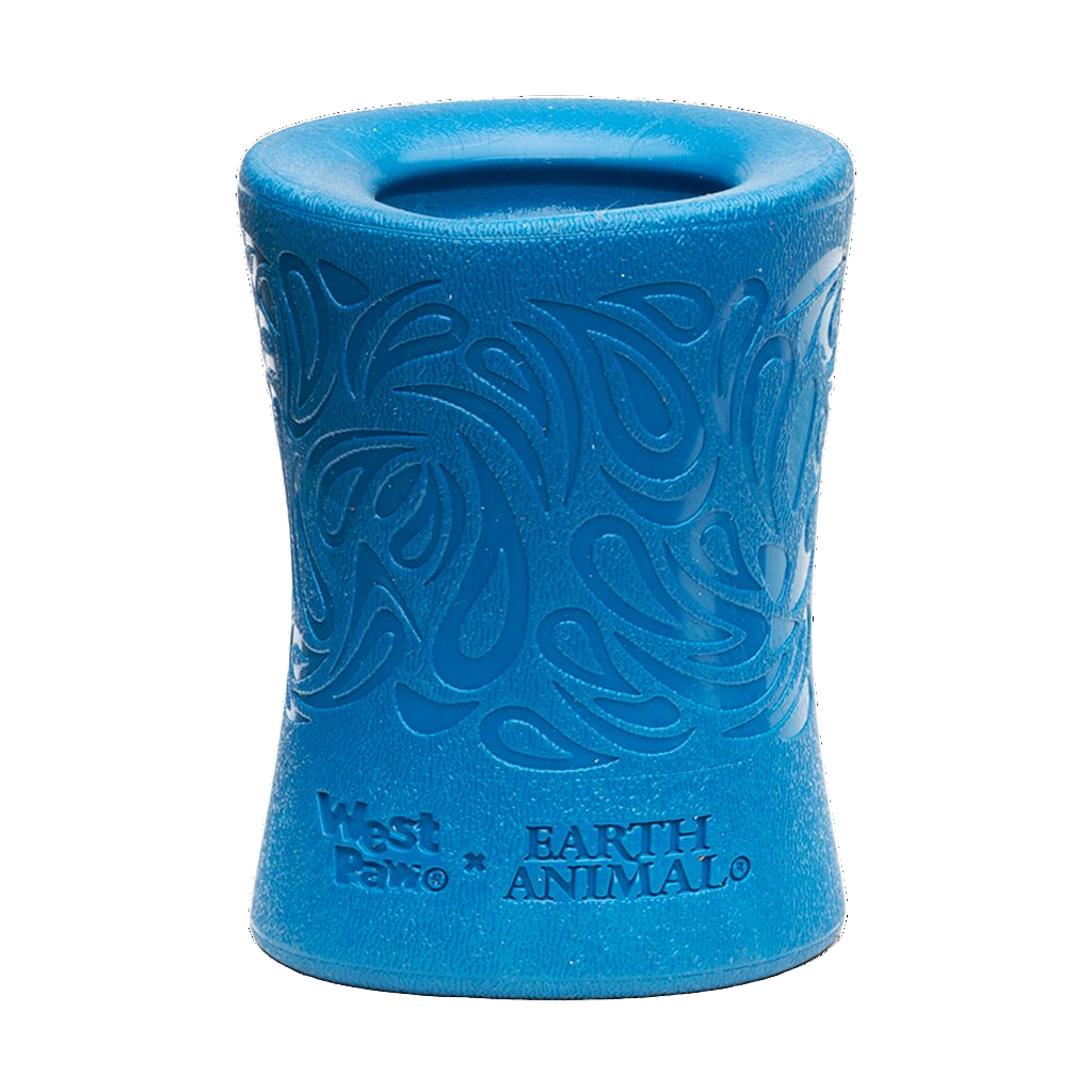 Interactive puzzle, food-dispensing dog toy, Seaflex Funnl: Marine