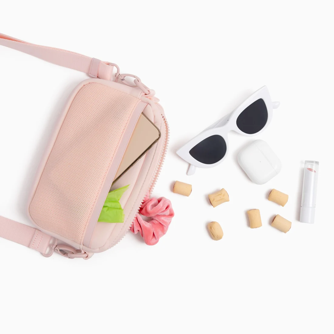 Lucy&Co Crossbody Treat Bag: Rosewater