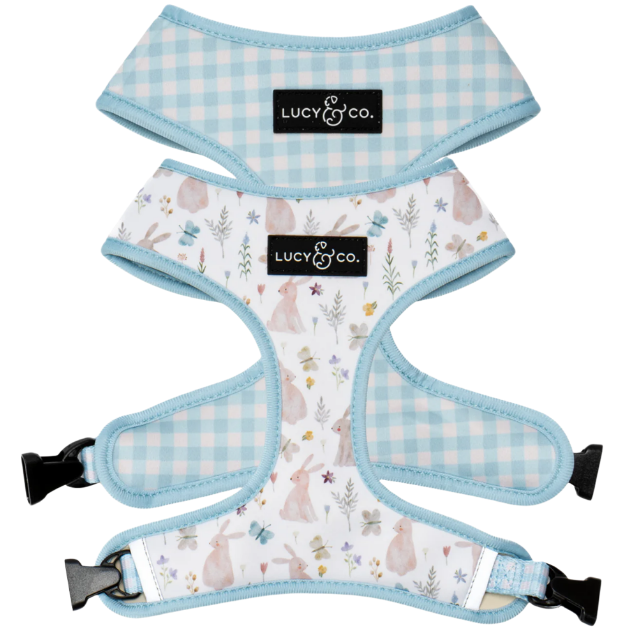 Lucy&Co Reversible Dog Harness: Hippity Hoppity