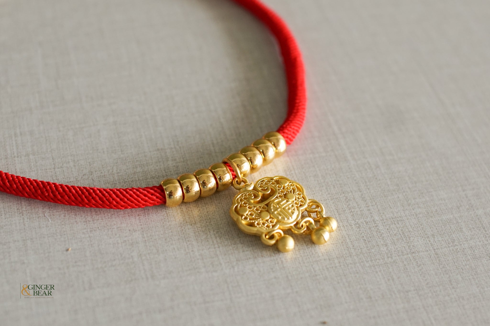 Lunar New Year Necklace for Dogs and Cats, Longevity Lock
