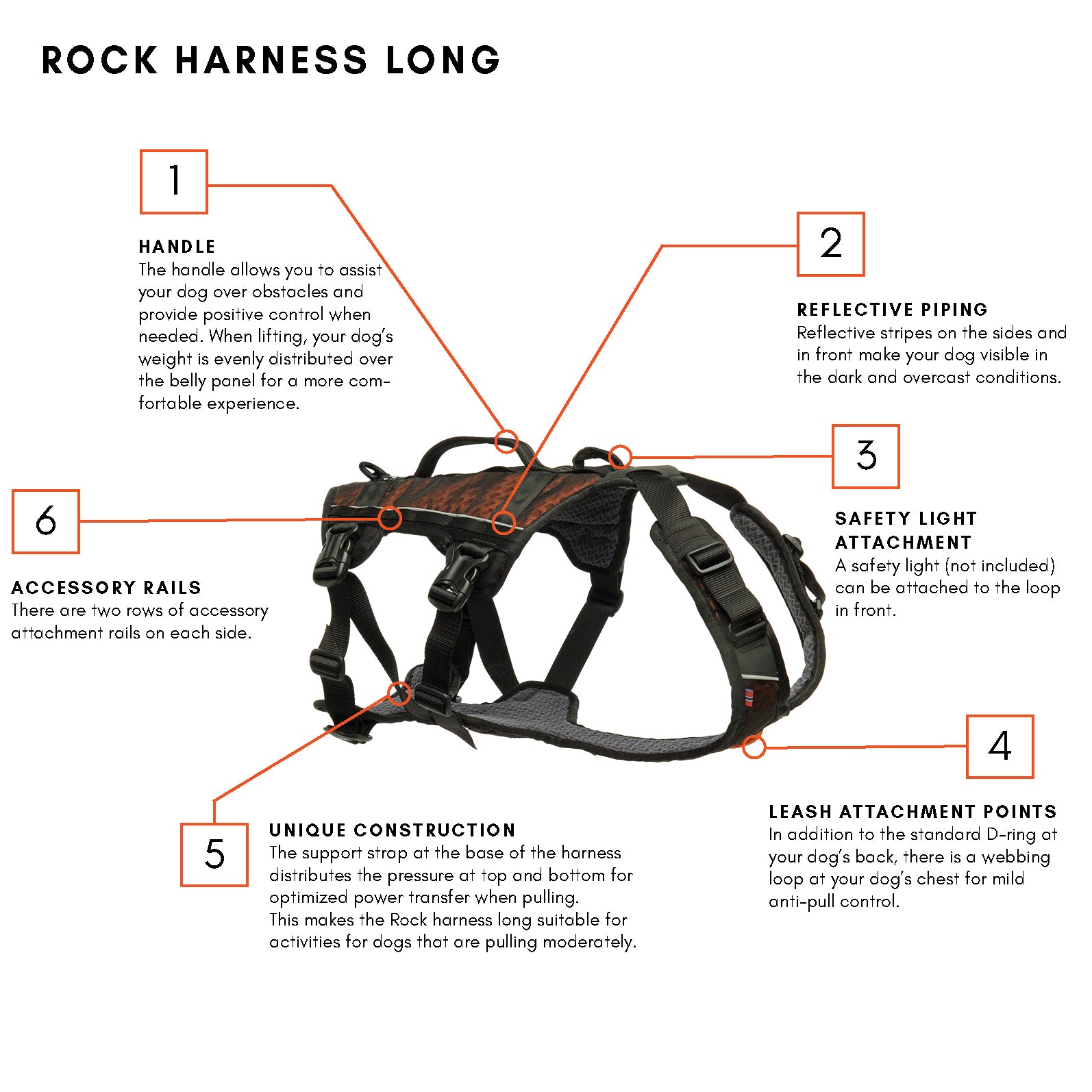 Non-Stop Dog Wear: Rock Harness Long