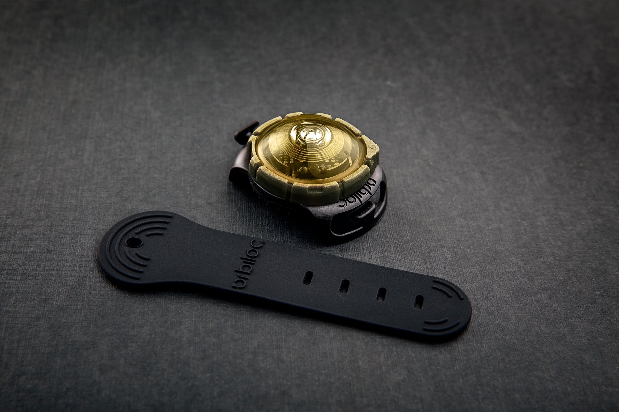 Orbiloc Dual Waterproof LED Dog Safety Light, Gold