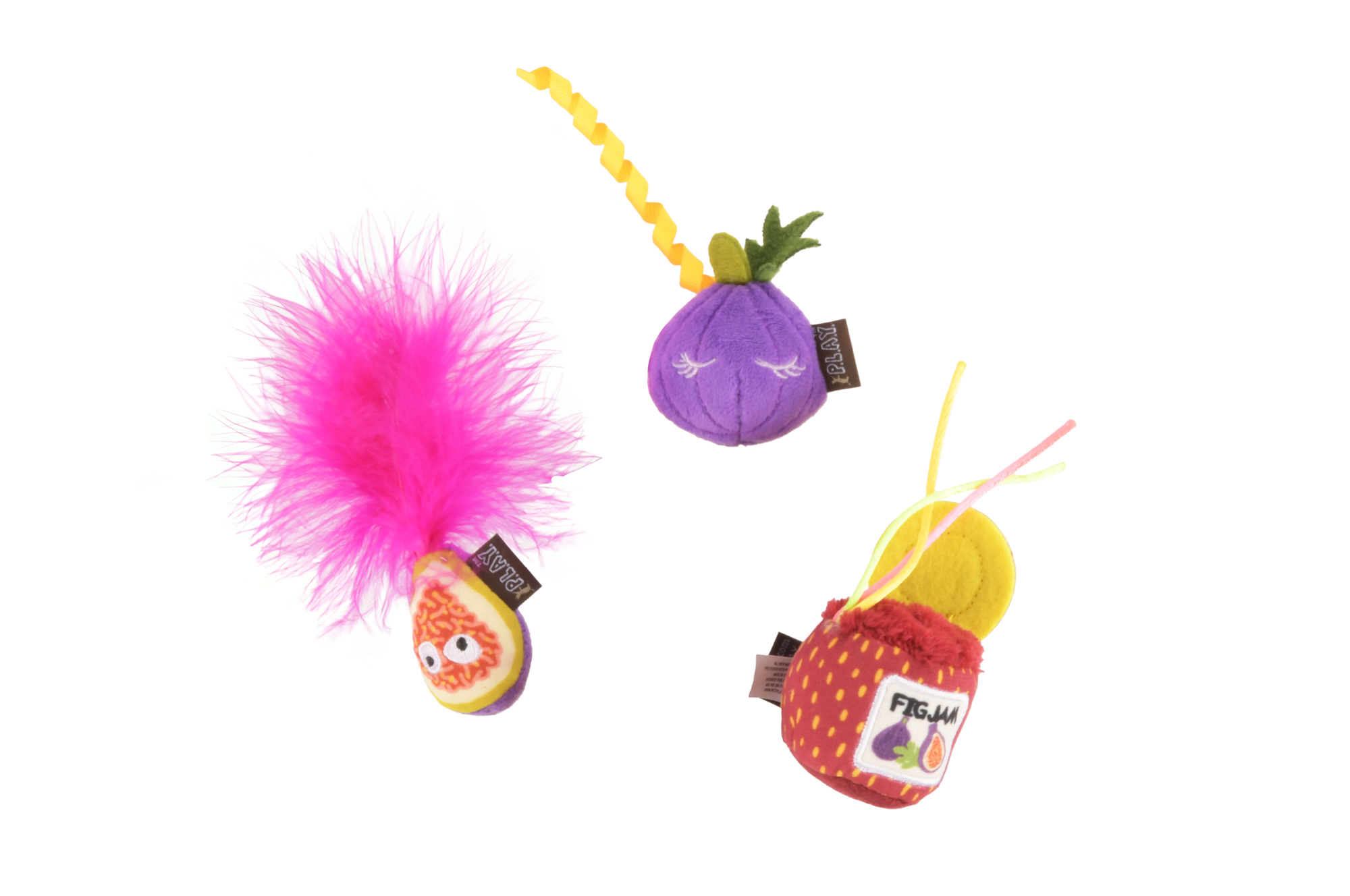 P.L.A.Y. Feline Frenzy, Catnip Toy set: Fig N' Whiskers