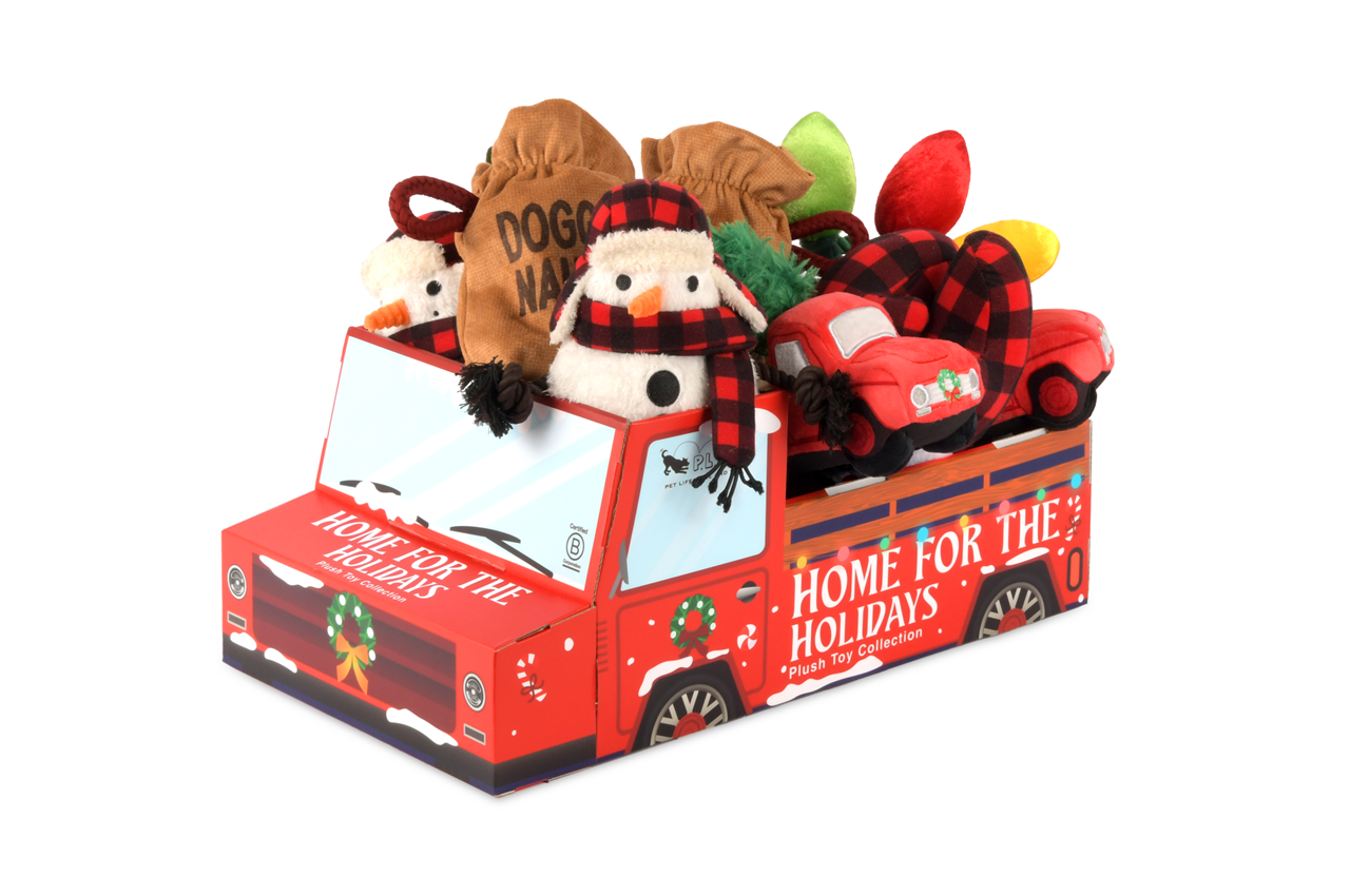 P.L.A.Y. Home for the Holidays: Squeaky Interactive Dog Toy Bundle