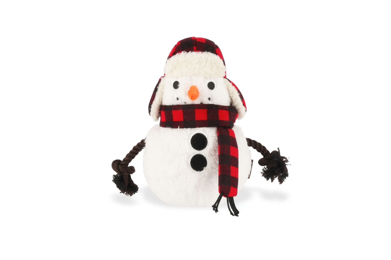 Snowman dog toy store