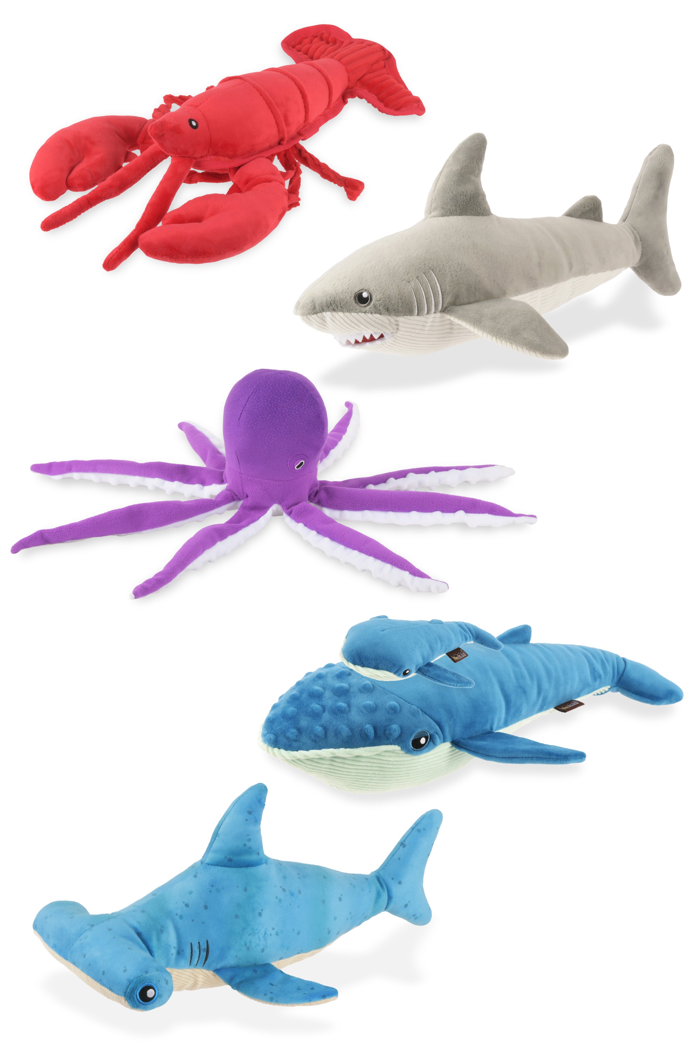 P.L.A.Y. Ocean Buddies Interactive Squeaky & Crinkle Dog Toy