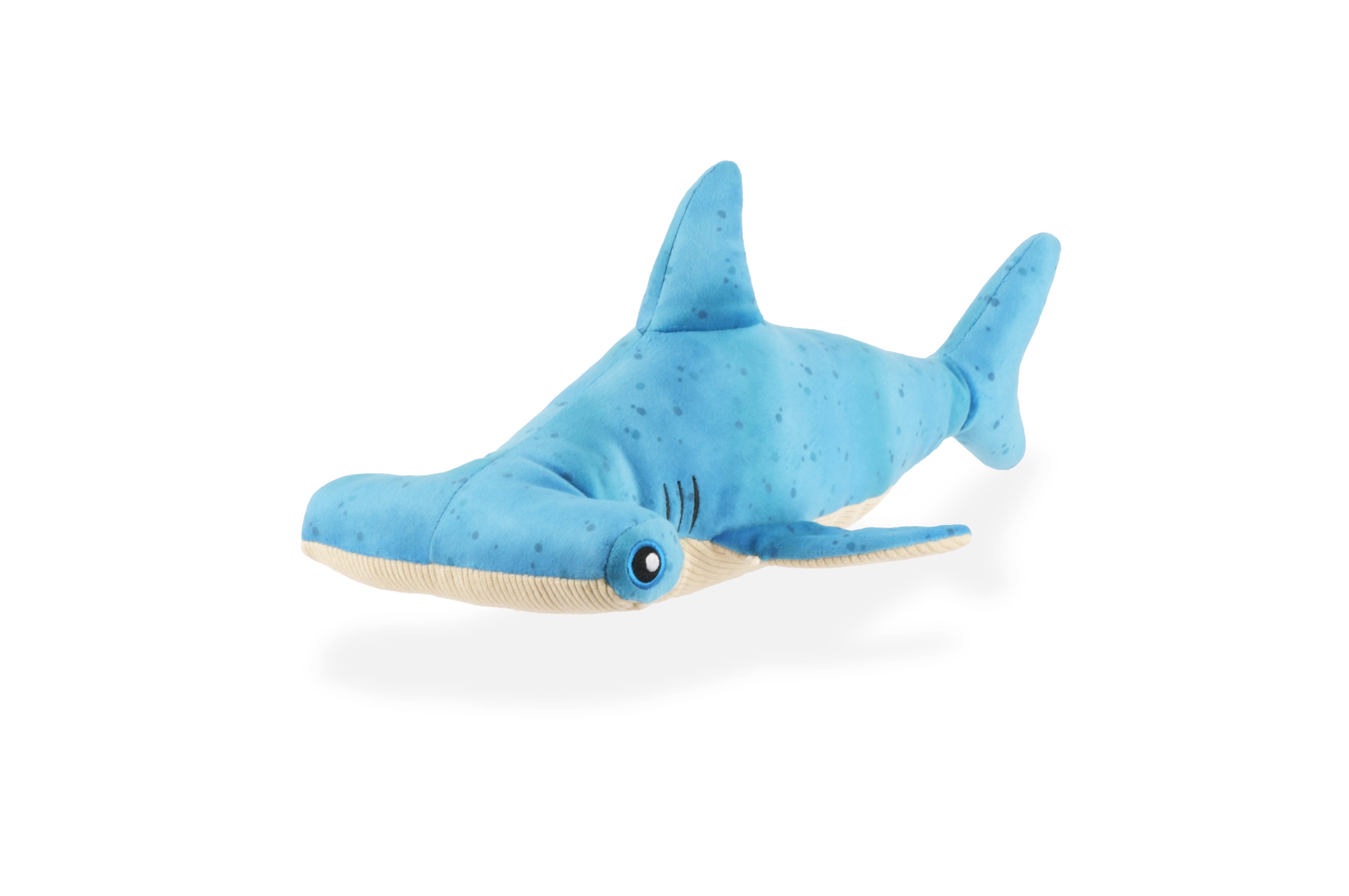 P.L.A.Y. Ocean Buddies Bonk the Hammerhead shark interactive plush dog toy with hidden treat pocket