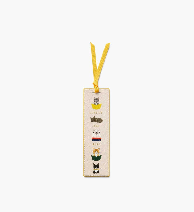Rifle Paper Co Studious Cats Bookmark | Perfect Gift for Readers