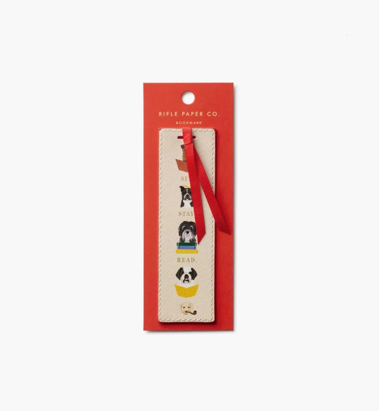 Rifle Paper Co Bookmark: Studious Dogs
