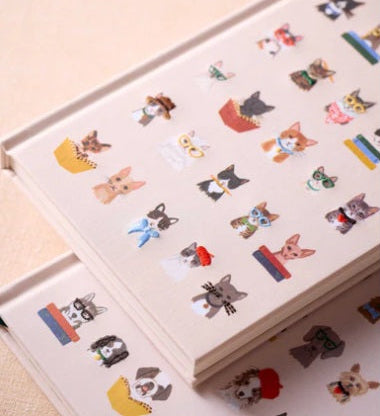Rifle Paper Co Studious Cats Embroidered Journal | Lined Pages