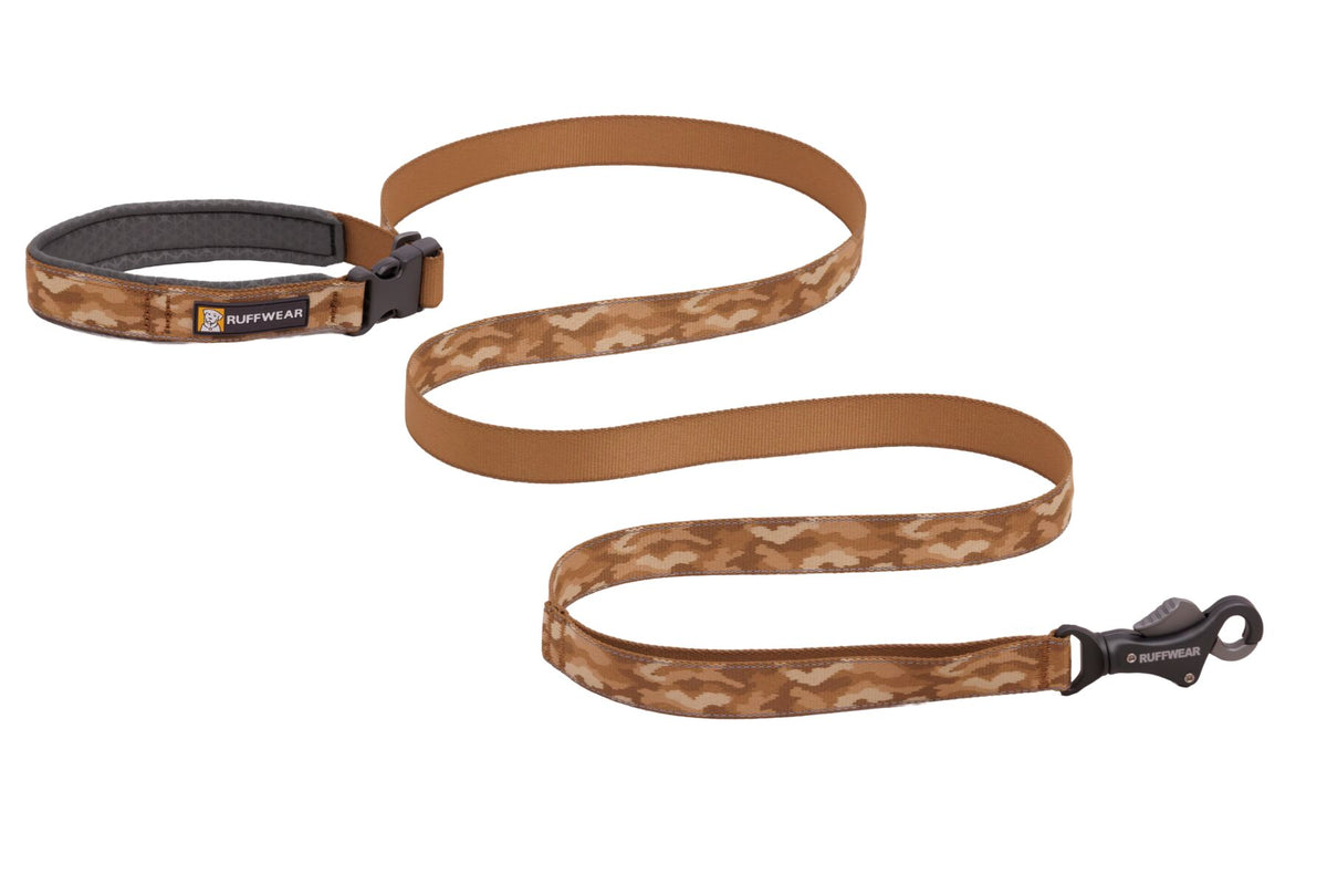 Ruffwear Crag reflective adjustable waist dog leash for hands-free walking, running, and hiking outdoors