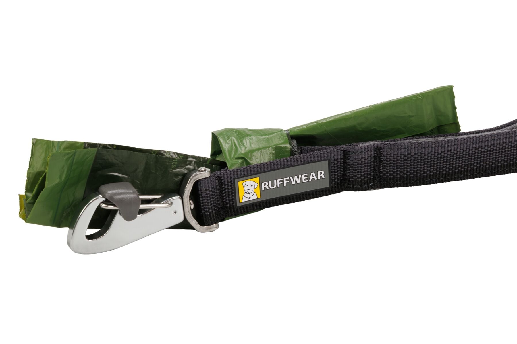 Ruffwear Front Range Short Lead in 15-inch length featuring a lockable Crux Clip and padded handle for close dog control.