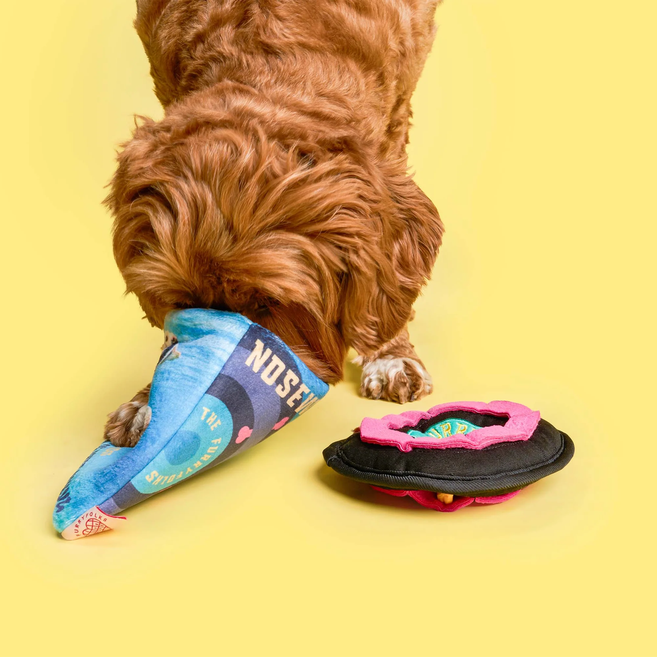 Squeaky Interactive Nosework Dog Toy, Vinyl