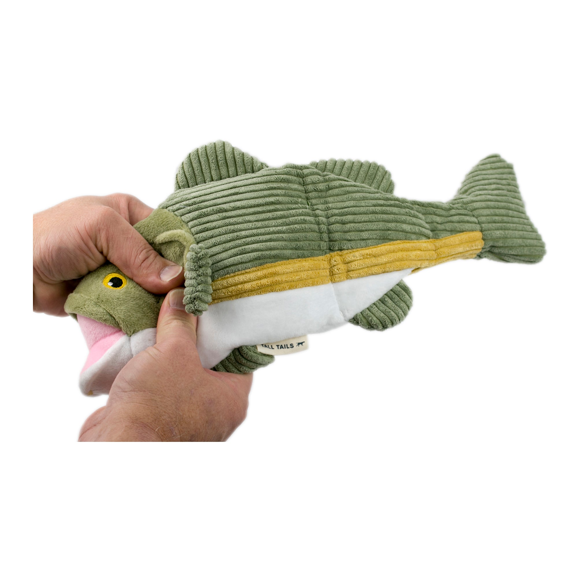Squeaky Plush Dog Toy: Animated Bass