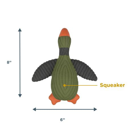 Squeaky Plush Dog Toy: Duck Latex