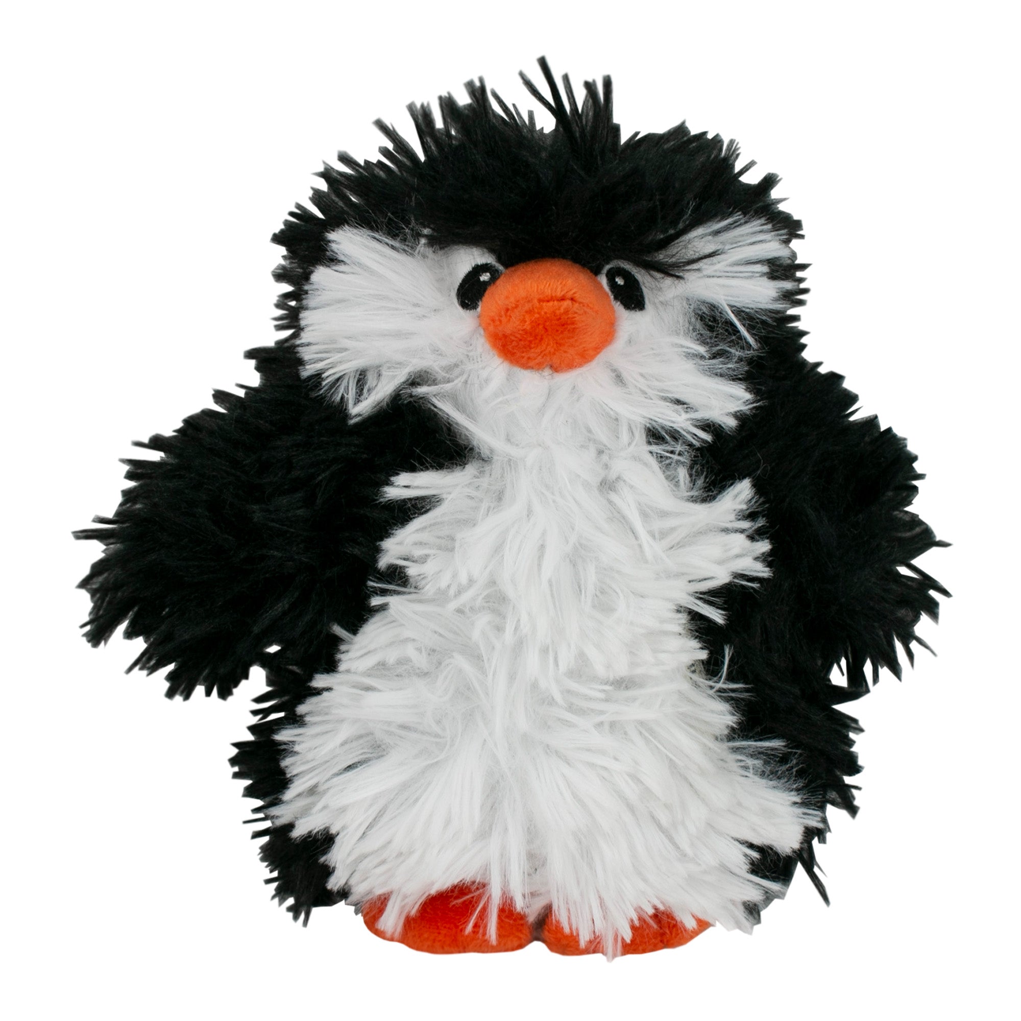 Squeaky Plush Dog Toy: Penguin Pull-Through Rope