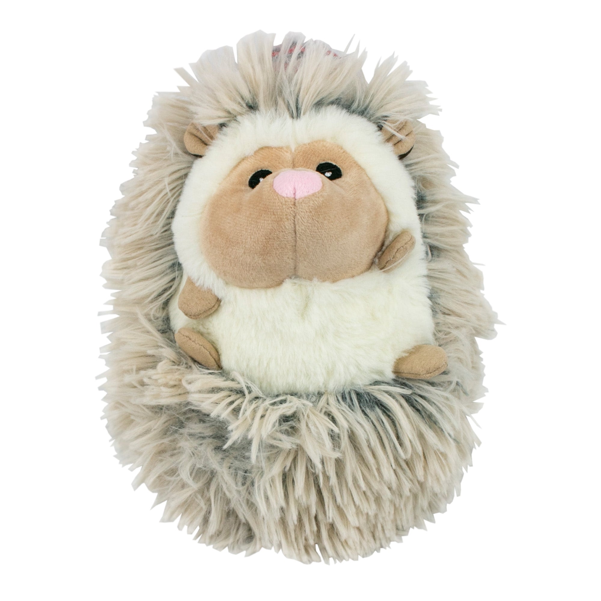 Squeaky Plush Dog Toy Real Feel Fluffy Holiday Hedgehog