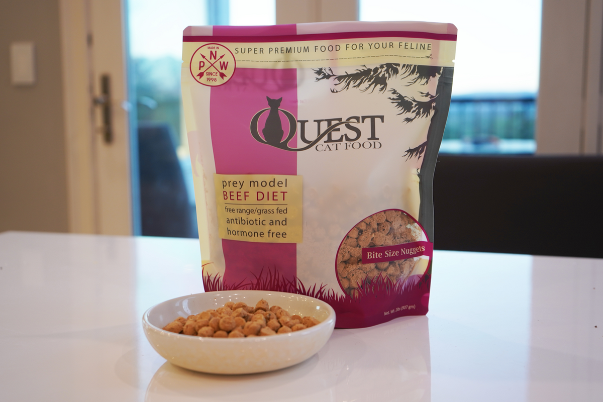 Steve's Real Food Quest Freeze-Dried Raw Cat Food, Beef Recipe