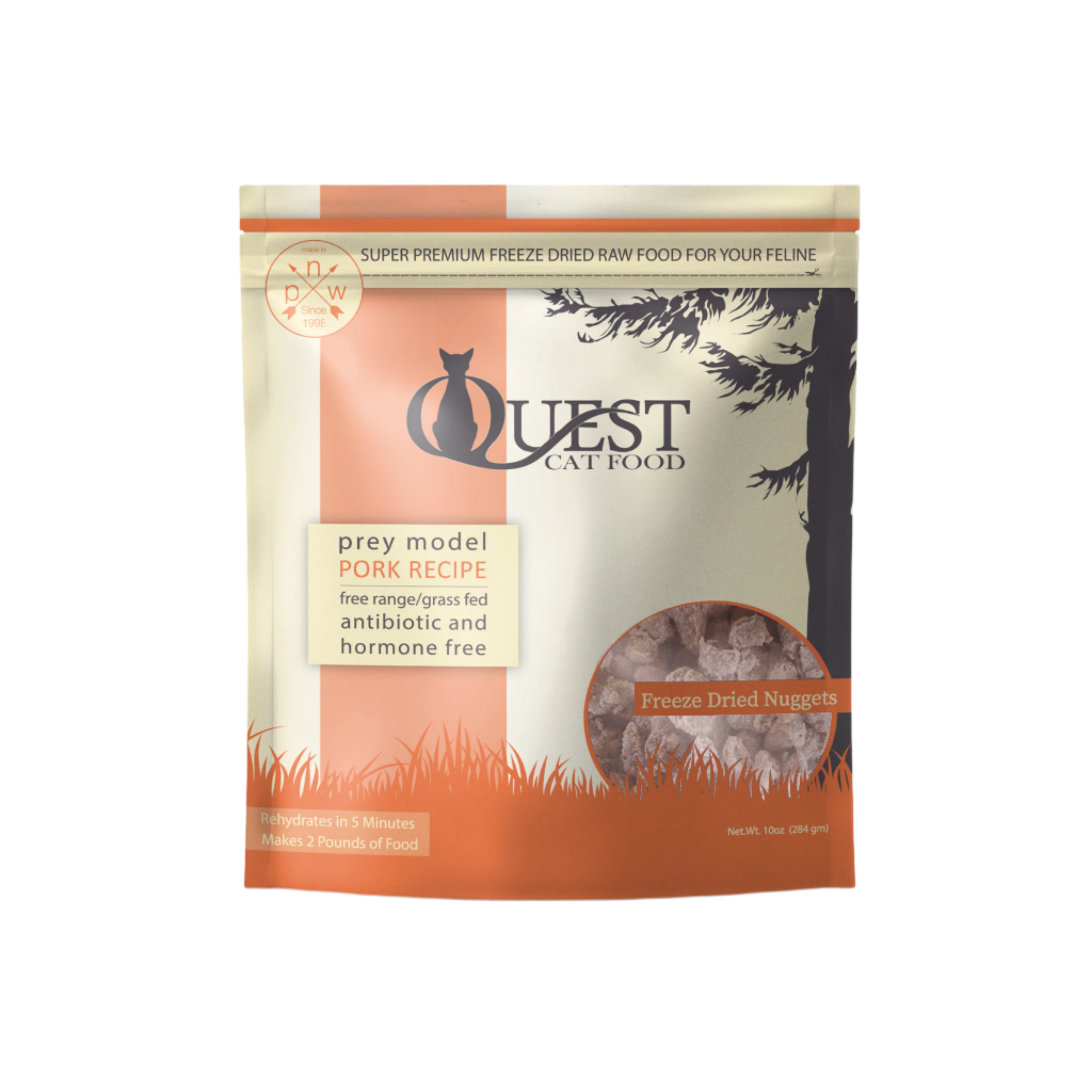 Steve's Real Food Quest Freeze-Dried Raw Cat Food, Pork Recipe